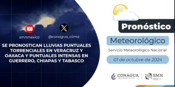 #PronósticodelTiempo para hoy Martes 01 de octubre de 2024