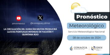 #PronósticodelTiempo para hoy Martes 08 de octubre de 2024