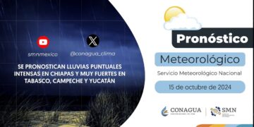 #PronósticodelTiempo para hoy Martes 15 de octubre de 2024