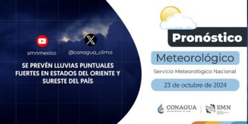 #PronósticodelTiempo para hoy Miércoles 23 de octubre de 2024