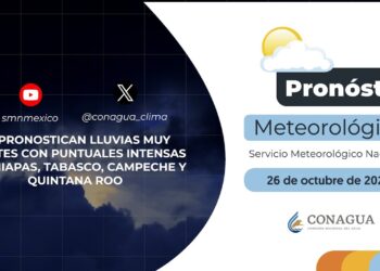 #PronósticodelTiempo para hoy Sábado 26 de octubre de 2024
