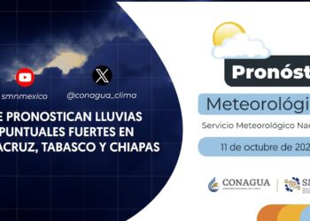 #PronósticodelTiempo para hoy Viernes 11 de octubre de 2024
