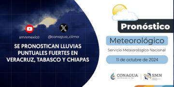 #PronósticodelTiempo para hoy Viernes 11 de octubre de 2024