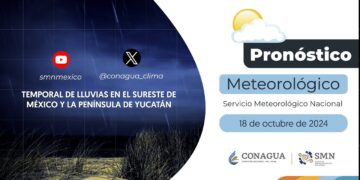#PronósticodelTiempo para hoy Viernes 18 de octubre de 2024