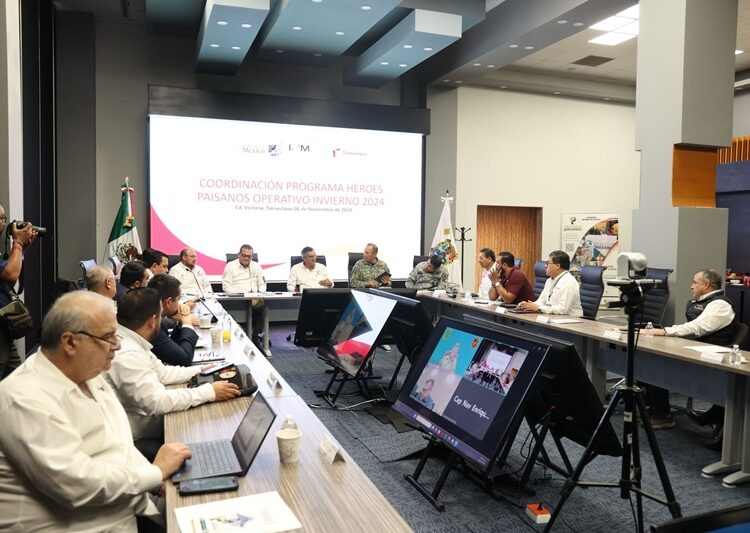 Prepara Tamaulipas programa Héroes Paisanos, Operativo Invierno 2024