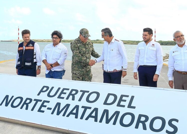 Supervisa gobernador avances del Puerto del Norte en Matamoros