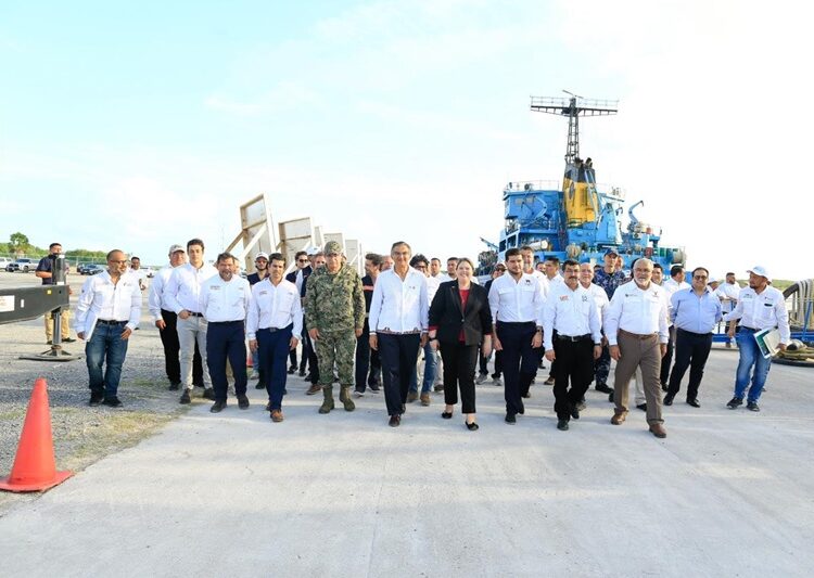 Supervisa gobernador avances del Puerto del Norte en Matamoros