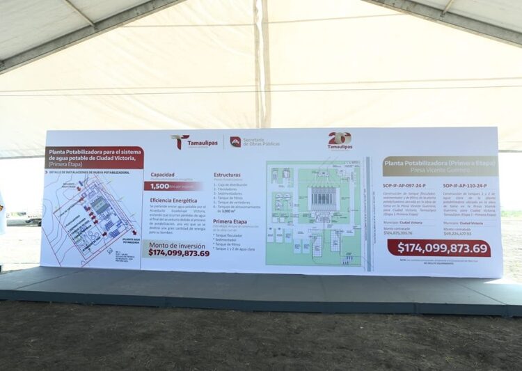 Inicia AVA construcción de potabilizadora para Victoria