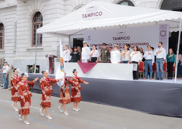 Celebra Tampico CXIV aniversario de la Revolución Mexicana