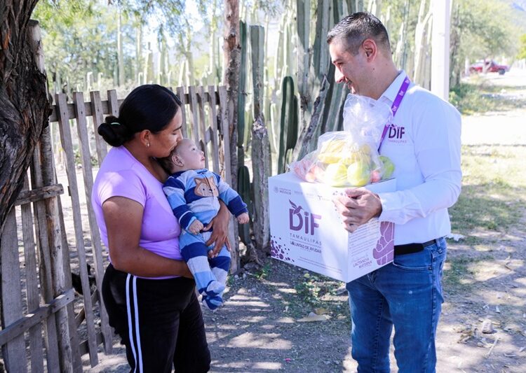 Entrega DIF Tamaulipas dotaciones alimentarias