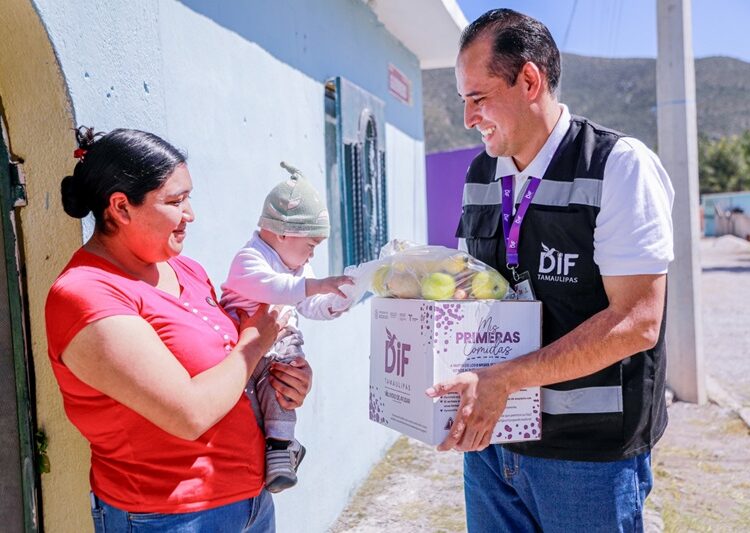 Entrega DIF Tamaulipas dotaciones alimentarias