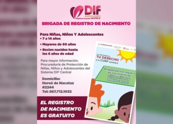 DIF NLD ofrece asesorías para la Brigada de Registro de Nacimiento