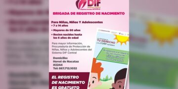 DIF NLD ofrece asesorías para la Brigada de Registro de Nacimiento