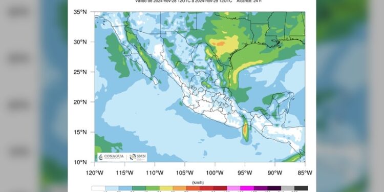 El frente frío 11 entrará con lluvias y frío a Tamaulipas a partir del viernes