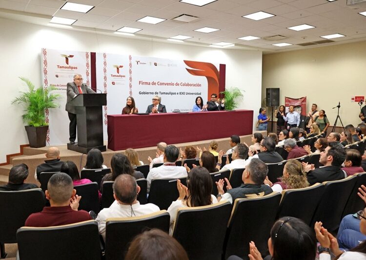 Firma Gobierno de Tamaulipas convenio con IEXE Universidad