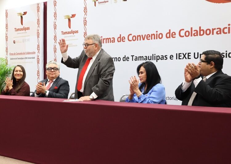 Firma Gobierno de Tamaulipas convenio con IEXE Universidad