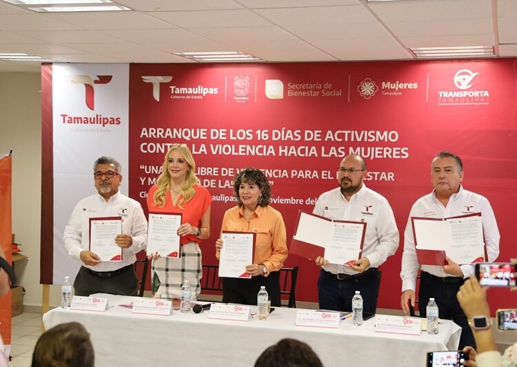 Implementan proyecto “Asiento Rosa” en transporte público de Tamaulipas