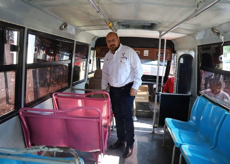 Implementan proyecto “Asiento Rosa” en transporte público de Tamaulipas
