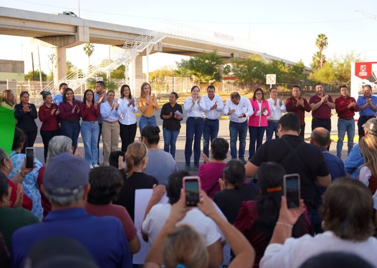 Inaugura Carmen Lilia Puente peatonal y vehicular