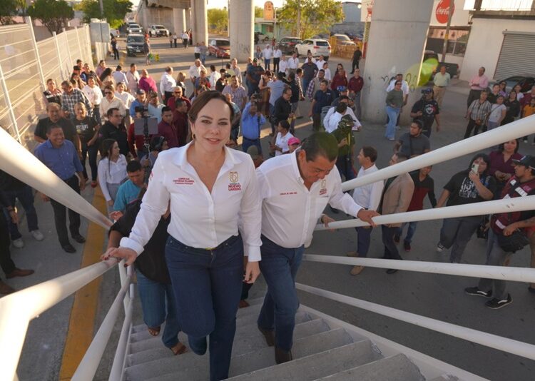 Inaugura Carmen Lilia Puente peatonal y vehicular