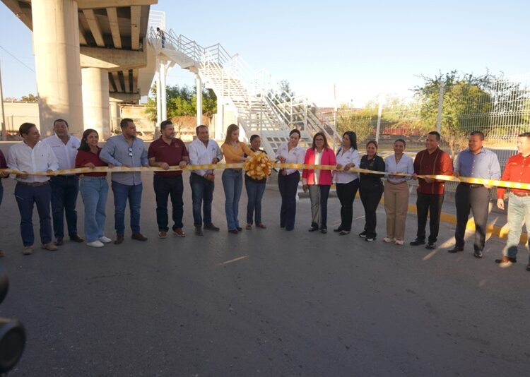 Inaugura Carmen Lilia Puente peatonal y vehicular