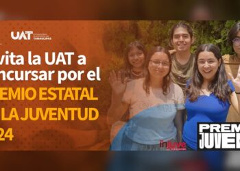 Invita la UAT a postular propuestas para el Premio Estatal de la Juventud 2024