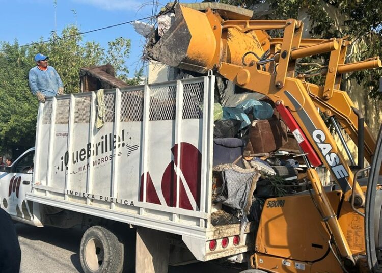 Matamoros avanza con la ‘Jornada de Descacharrización’ en la colonia Las Granjas