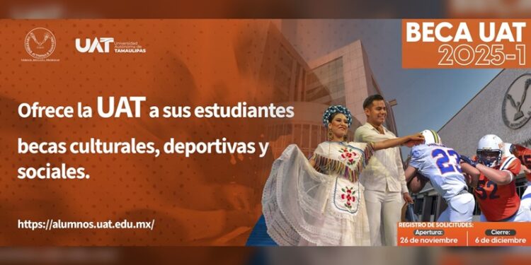 Ofrece la UAT a sus estudiantes becas culturales, deportivas y sociales