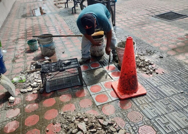 Rehabilitan zonas peatonales en la Zona Centro de Tampico