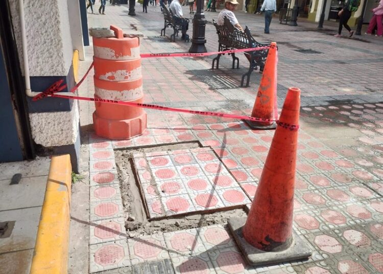 Rehabilitan zonas peatonales en la Zona Centro de Tampico