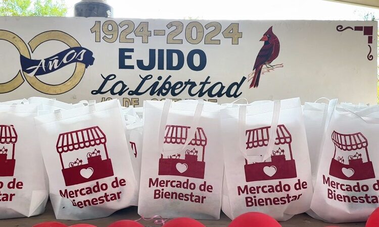 Llega Mercado del Bienestar al ejido La Libertad en Victoria