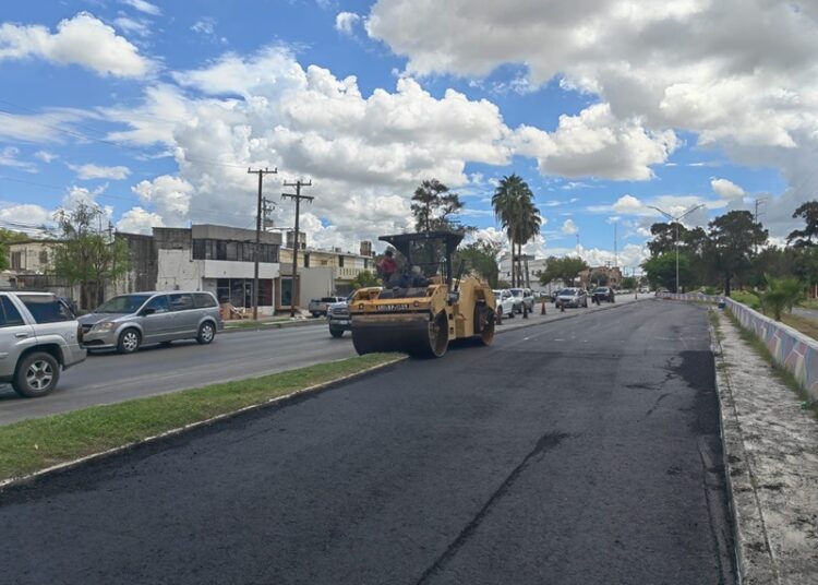 Rehabilita Obras Públicas principales avenidas en Matamoros