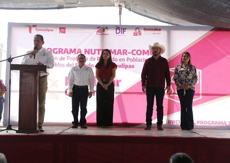 Reciben familias de González apoyo del programa Nutrimar-Común