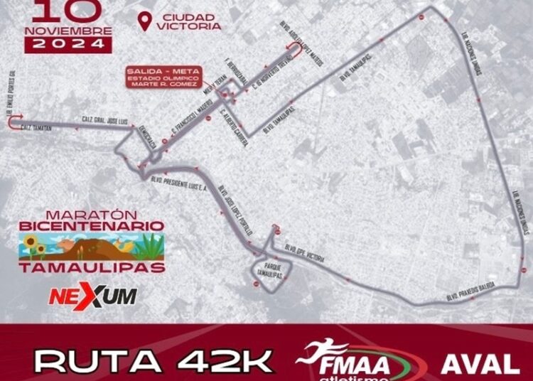 Van más de 600 corredores por el Maratón Bicentenario Tamaulipas