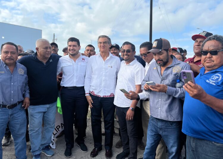 Reciben a AVA y a AGF, con entusiasmo, en el Puerto del Norte Matamoros