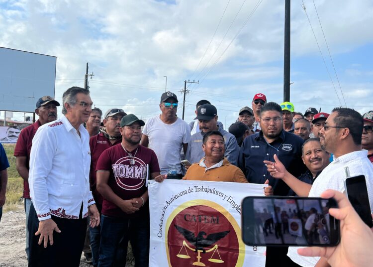 Reciben a AVA y a AGF, con entusiasmo, en el Puerto del Norte Matamoros