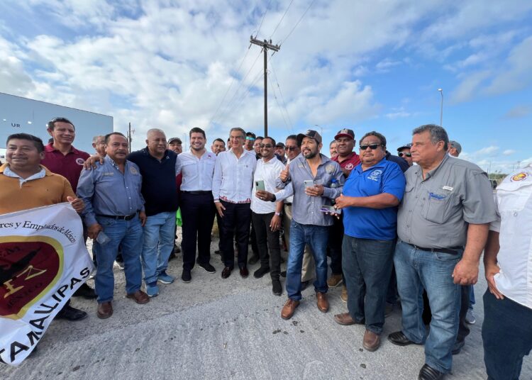 Reciben a AVA y a AGF, con entusiasmo, en el Puerto del Norte Matamoros