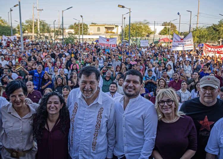 Recibe primer morenista de Matamoros al Senador Fernández Noroña