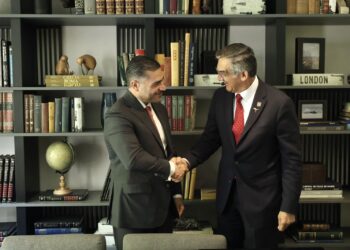 Se encuentran Américo Villarreal y Omar García Harfuch