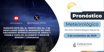 #PronósticodelTiempo para hoy Domingo 03 de noviembre de 2024