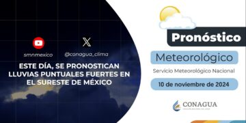 #PronósticodelTiempo para hoy Domingo 10 de noviembre de 2024