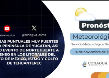 #PronósticodelTiempo para hoy Jueves 14 de noviembre de 2024