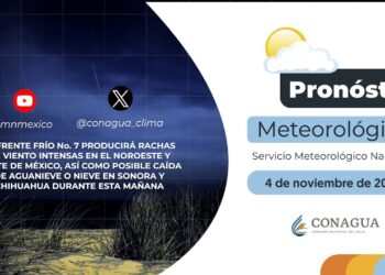 #PronósticodelTiempo para hoy Lunes 04 de noviembre de 2024