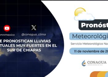 #PronósticodelTiempo para hoy Lunes 11 de noviembre de 2024