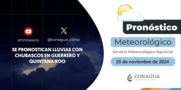 #PronósticodelTiempo para hoy Lunes 25 de noviembre de 2024