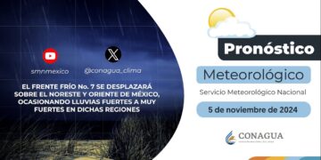 #PronósticodelTiempo para hoy Martes 05 de noviembre de 2024