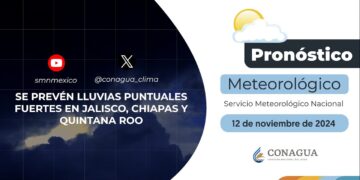 #PronósticodelTiempo para hoy Martes 12 de noviembre de 2024