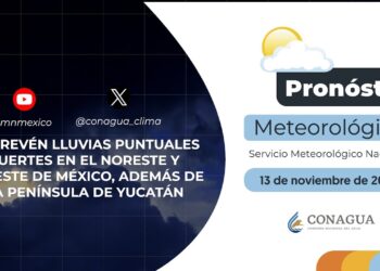#PronósticodelTiempo para hoy Miércoles 13 de noviembre de 2024