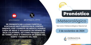 #PronósticodelTiempo para hoy Sábado 02 de noviembre de 2024