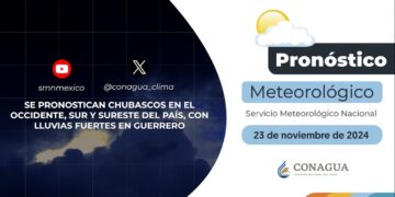 #PronósticodelTiempo para hoy Sábado 23 de noviembre de 2024
